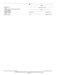 Form JC-1645 Petition for Minor Child Adoption - Wisconsin, Page 2
