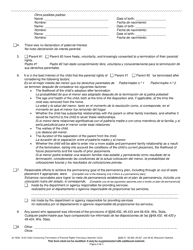 Form JC-1638 Order Concerning Termination of Parental Rights (Voluntary) - Wisconsin, Page 2