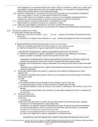 Form JD-1745T Dispositional Order - Delinquent With Termination of Parental Rights Notice - Wisconsin (English/Spanish), Page 2