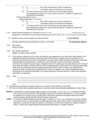 Form JD-1745T Dispositional Order - Delinquent With Termination of Parental Rights Notice - Wisconsin (English/Spanish), Page 7