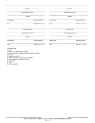 Form JD-1729 Petition to Vacate Consent Decree and Waiver of Hearing - Wisconsin, Page 2
