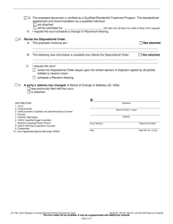 Form JD-1766 Request to Change Placement/Revise Dispositional Order - Wisconsin, Page 2