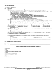 Form JD-1774 Order on Motion for Sanctions - Wisconsin, Page 2