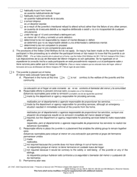 Form JD-1746T Dispositional Order - Protection or Services With Termination of Parental Rights Notice (Chapter 938) - Wisconsin (English/Spanish), Page 2