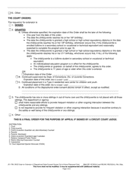 Form JD-1788 Order for Extension of Dispositional Order or Consent Decree (Out-Of-Home Placement Only) - Wisconsin, Page 2