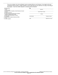 Form JD-1801 Notice and Request for Trial Reunification, Extension of Trial Reunification or Revocation of Trial Reunification - Wisconsin, Page 2