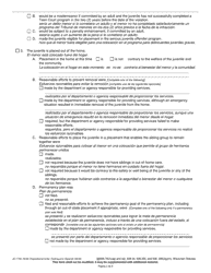 Form JD-1745 Dispositional Order (Delinquent) - Wisconsin (English/Spanish), Page 2