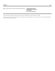 Form TC-161 Utah Registration for Exemption From Corporate Franchise or Income Tax - Utah, Page 2