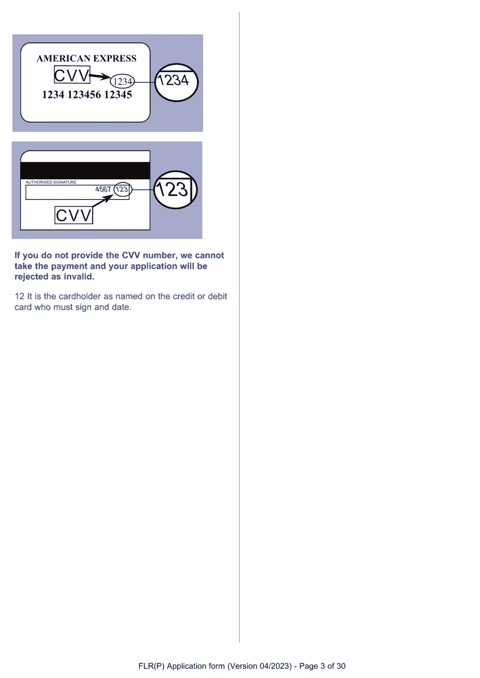 Form FLR(P) Application for an Extension of Permission to Stay in the UK as a Child Under the Age of 18 of a Nonparent Relative With Protection Status in the UK but Who Has Not yet Settled and for a Biometric Immigration Document - United Kingdom, Page 3
