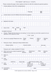 Form FLR(P) Application for an Extension of Permission to Stay in the UK as a Child Under the Age of 18 of a Nonparent Relative With Protection Status in the UK but Who Has Not yet Settled and for a Biometric Immigration Document - United Kingdom, Page 4