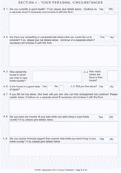 Form FLR(P) Application for an Extension of Permission to Stay in the UK as a Child Under the Age of 18 of a Nonparent Relative With Protection Status in the UK but Who Has Not yet Settled and for a Biometric Immigration Document - United Kingdom, Page 9