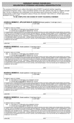 Document preview: Emergency Housing Voucher (Ehv) - Declaration of Citizenship and Eligible Immigration Status - New York City