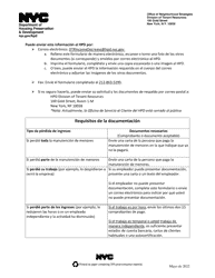 Formulario Para Informar De Una Disminucion De Ingresos - New York City (Spanish), Page 4