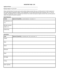 Application for Gfl - Game Farm License - Florida, Page 2
