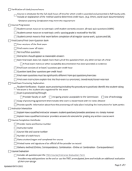 Qualifying Erw Distance Education Course Application Checklist - Texas, Page 2