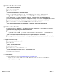 Qualifying Real Estate Classroom Course Application Checklist - Texas, Page 2