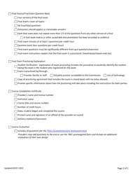Qualifying Erw Classroom Course Application Checklist - Texas, Page 2