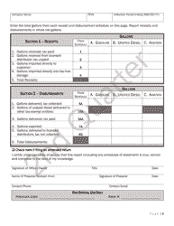 Form CVO-102 Distributor Fuel Tax Return - 2nd Quarter - Vermont, Page 2