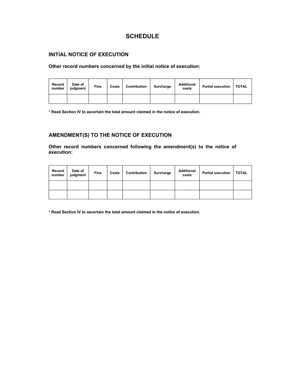 Notice of Execution Drawn up by the Collector (Articles 681 and 682 C.c.p. and 330 C.c.p.) - Quebec, Canada, Page 7