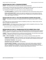 Form GEN1031 Annual County Training Plan - California, Page 2
