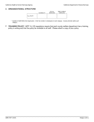 Form GEN1031 Annual County Training Plan - California, Page 4