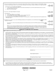 Limited Lines Insurance Producer License Reinstatement - Mississippi, Page 3