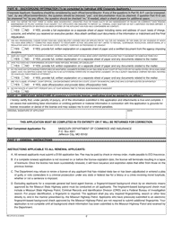 Form BR (MO375-0113) Missouri Uniform Renewal Application for Bail Bond or Surety Recovery License - Missouri, Page 2