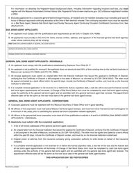 Form BR (MO375-0113) Missouri Uniform Renewal Application for Bail Bond or Surety Recovery License - Missouri, Page 3
