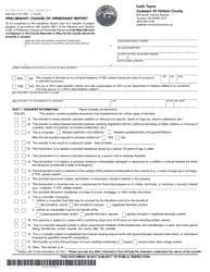 Form BOE-502-A Preliminary Change of Ownership Report - Ventura County, California