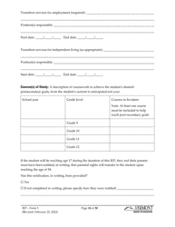 Form 5 Individualized Education Program (Iep) - Vermont, Page 10