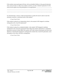 Form 5 Individualized Education Program (Iep) - Vermont, Page 16