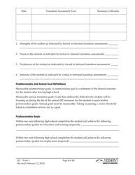 Form 5 Individualized Education Program (Iep) - Vermont, Page 8