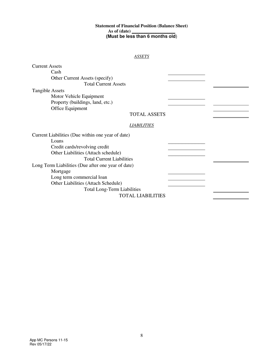 Application for Motor Common Carrier of Persons Group and Party Service in Vehicles Seating 11 to 15, Including the Driver - Pennsylvania, Page 10