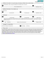 Form T5013 FIN Partnership Financial Return - Canada, Page 4