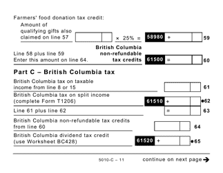 Form BC428 (5010-C) British Columbia Tax - Large Print - Canada, Page 11