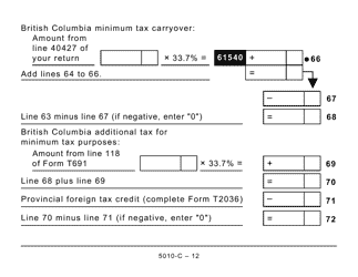 Form BC428 (5010-C) British Columbia Tax - Large Print - Canada, Page 12