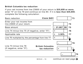 Form BC428 (5010-C) British Columbia Tax - Large Print - Canada, Page 13