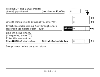 Form BC428 (5010-C) British Columbia Tax - Large Print - Canada, Page 15