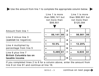 Form BC428 (5010-C) British Columbia Tax - Large Print - Canada, Page 3