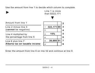 Form AB428 (5009-C) Alberta Tax and Credits - Large Print - Canada, Page 4