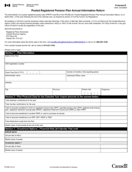 Form RC368-CA Pooled Registered Pension Plan Annual Information Return - Canada