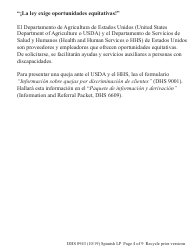Formulario DHS0943 Informe De Cambio (Large Print) - Oregon (Spanish), Page 4