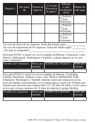 Formulario DHS0943 Informe De Cambio (Large Print) - Oregon (Spanish), Page 7