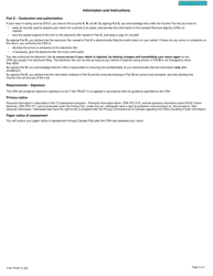 Form T183 TRUST Information Return for the Electronic Filing of a Trust Return - Canada, Page 2