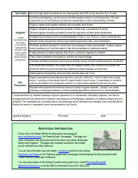 Water Efficient Landscape Ordinance Exemption Form and Checklist - Santa Cruz County, California, Page 2