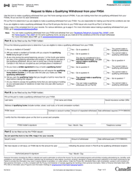Form RC725 Request to Make a Qualifying Withdrawal From Your Fhsa - Canada