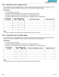 Form B501 Luxury Tax and Information Return for Non-registrants - Canada, Page 7