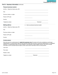 Form L400 Fuel Charge Registration - Canada, Page 2