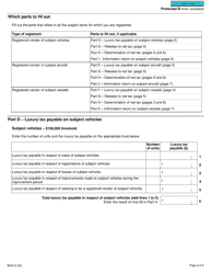 Form B500 Luxury Tax and Information Return for Registrants - Canada, Page 2