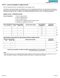 Form B500 Luxury Tax and Information Return for Registrants - Canada, Page 3